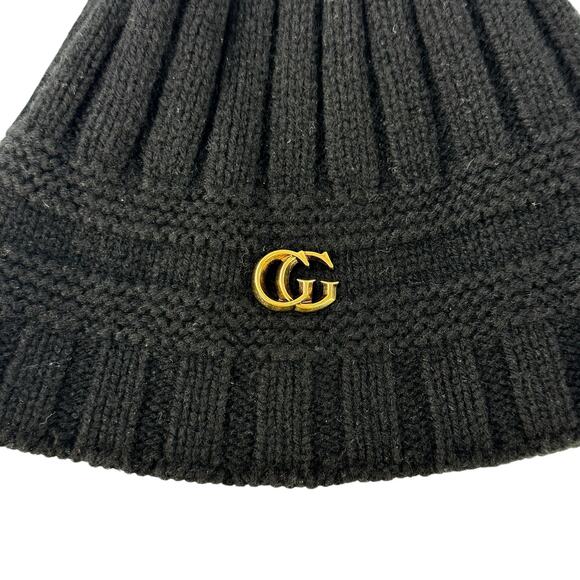 Gucci GG Black Knit Beanie main image 6